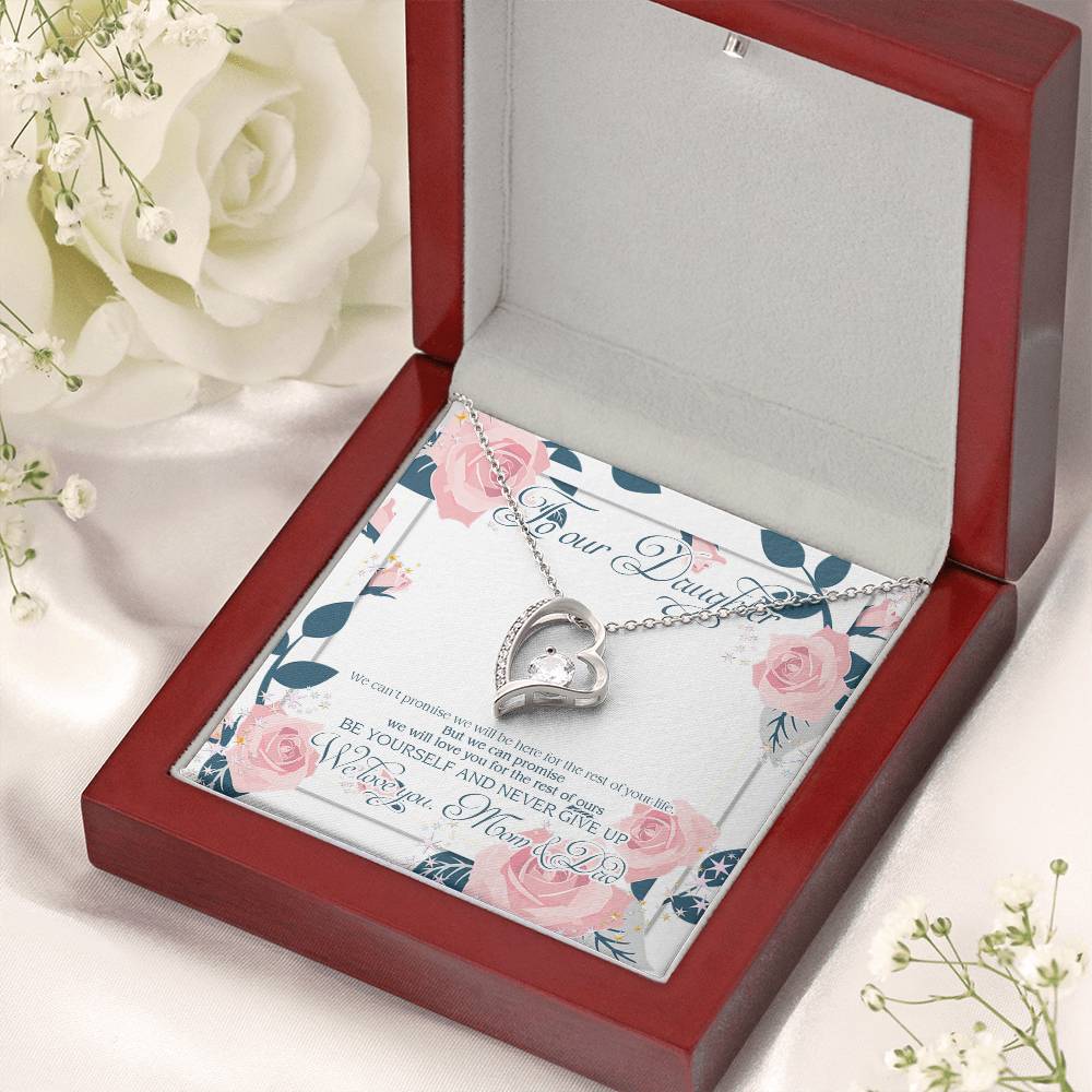 Our Daughter Wedding Gift Daughter Necklace From Mom Daughter Necklace Customize Daughter Necklace Birthday Gift For Daughter Forever Love Necklace