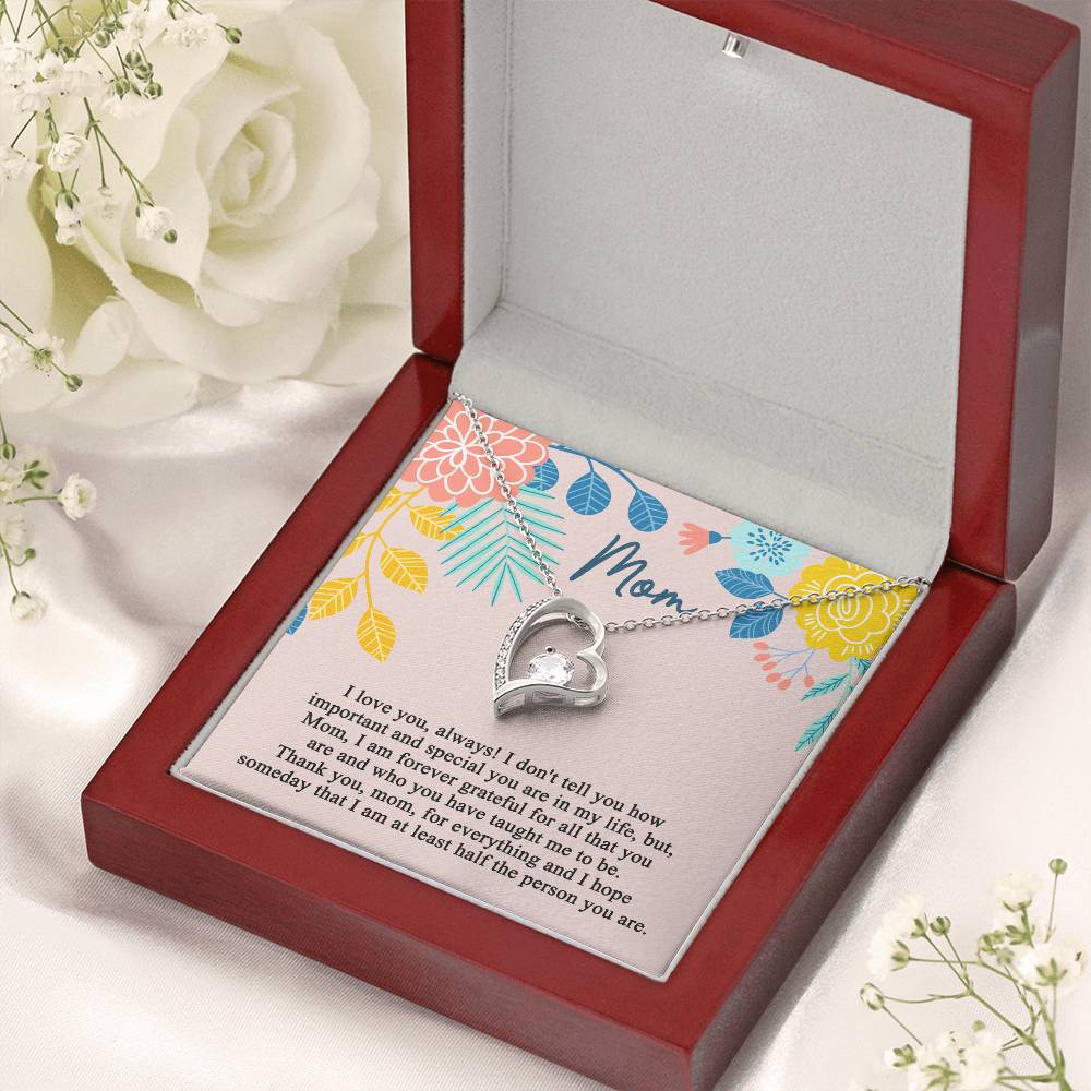 Mother's Day Gift Necklace For Mom Mother's Day Necklace Best Gift For Mom Mother's Day Necklace 1 Forever Love Necklace