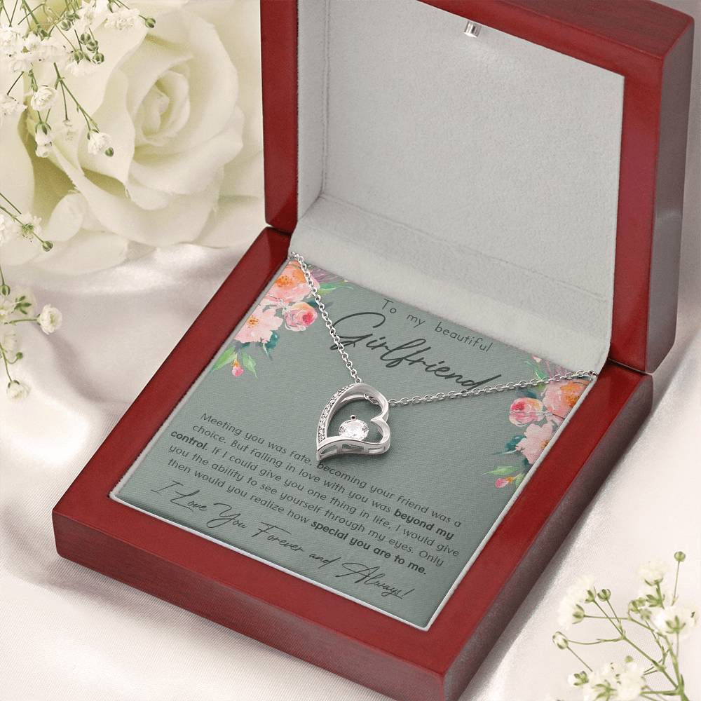 To My Girlfriend - Love You Forever & Always Necklace Forever Love Necklace