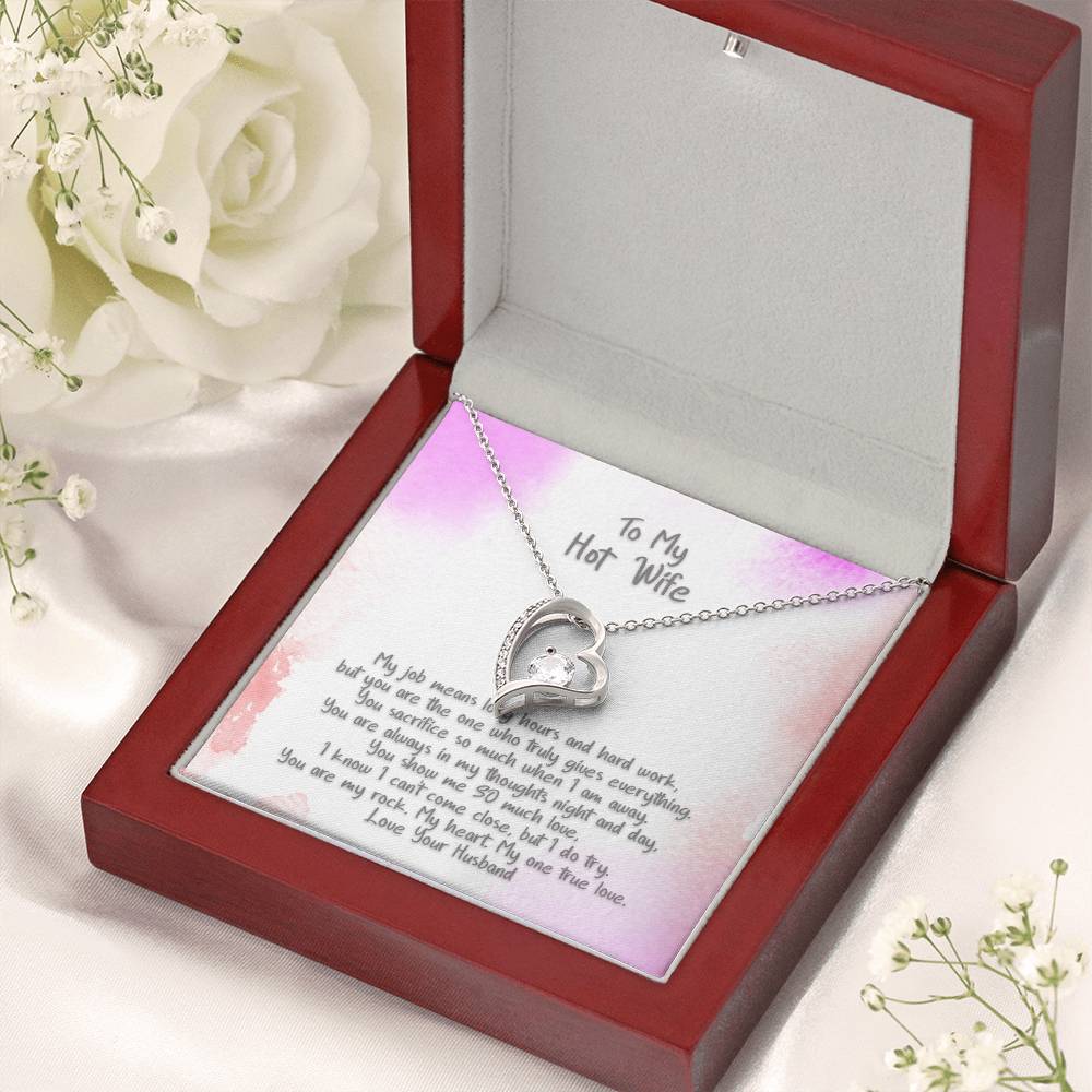 My Hot Wife You Show Me Love From Husband Heart Necklace Forever Love Necklace