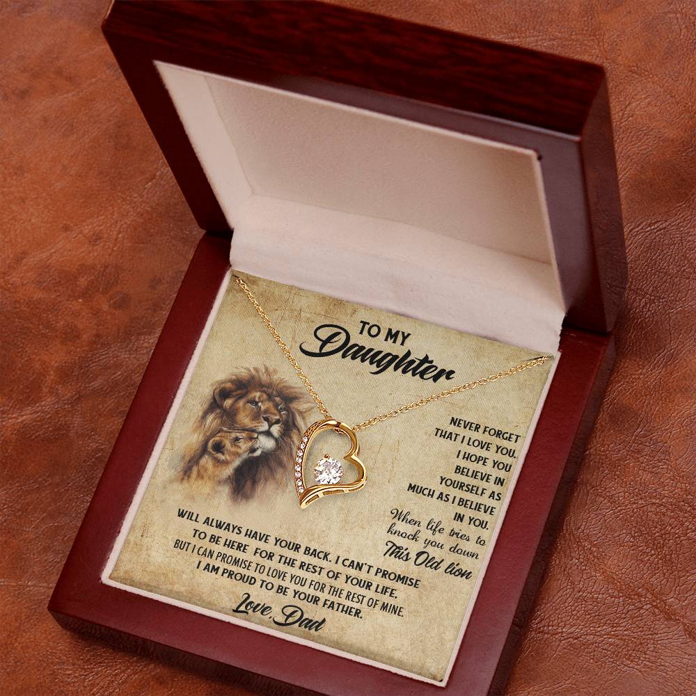 To My Daughter Necklace Father Daughter Necklace Father To Daughter Christmas Gift From Dad Bonus Daughter Necklace Gifts From Dad Forever Love Necklace