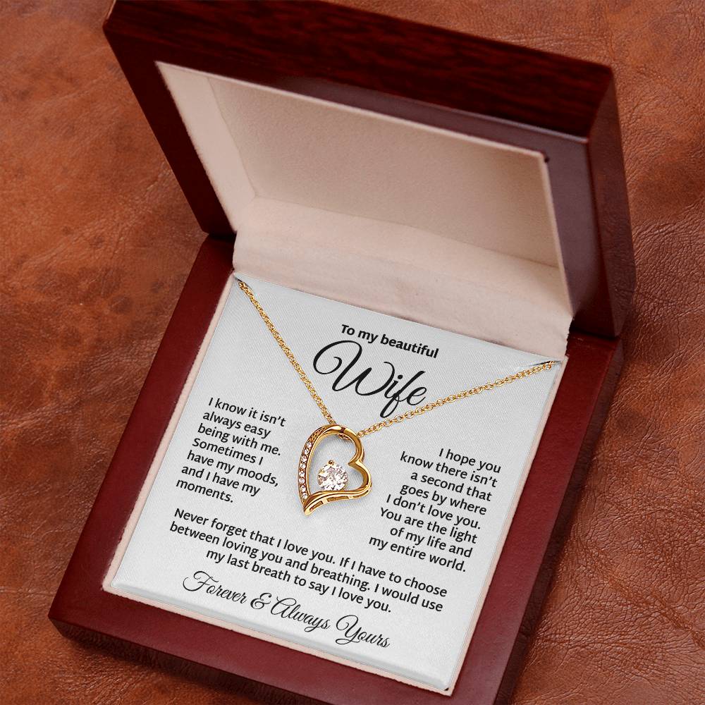 The Light Of My Life To My Wife Necklace Forever Love Necklace