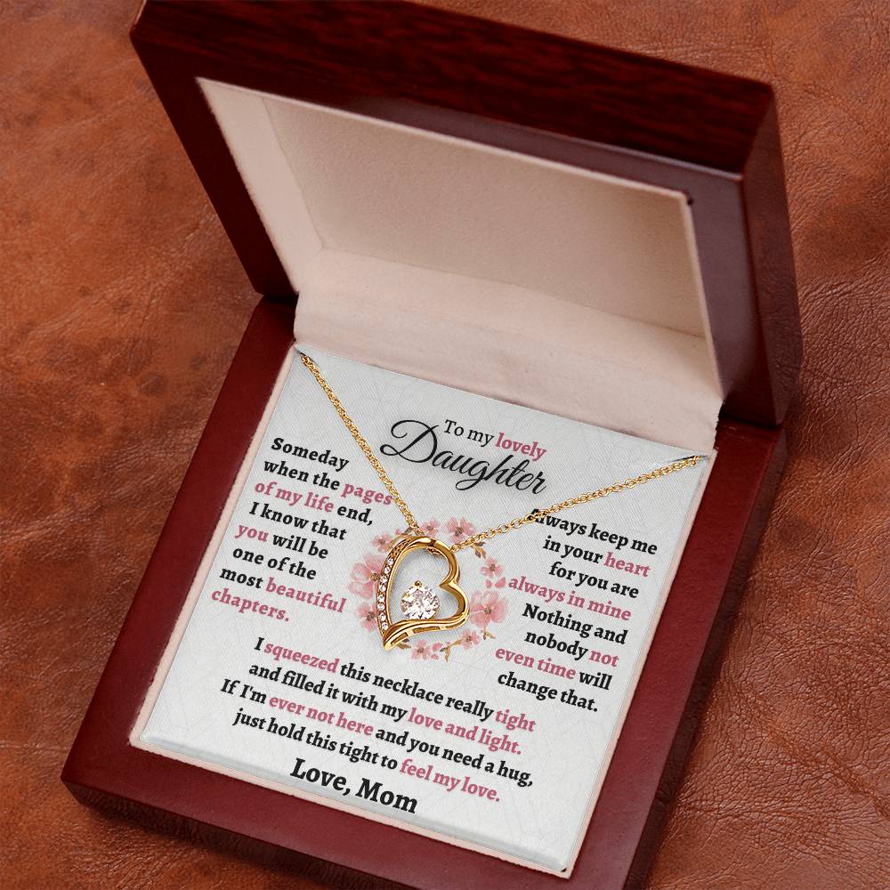 Gift For Daughter From Mom - Feel My Love Forever Love Necklace