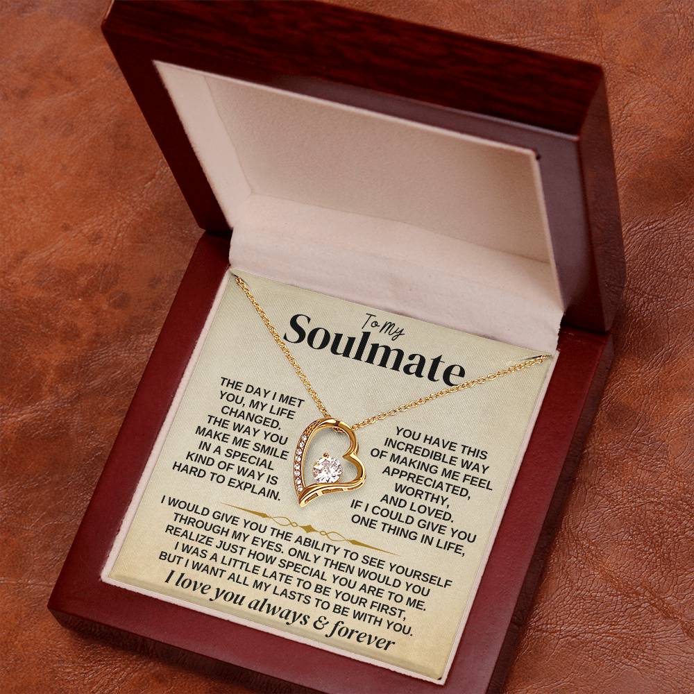 To My Soulmate - Forever Love - Gift Set - Forever Love Necklace