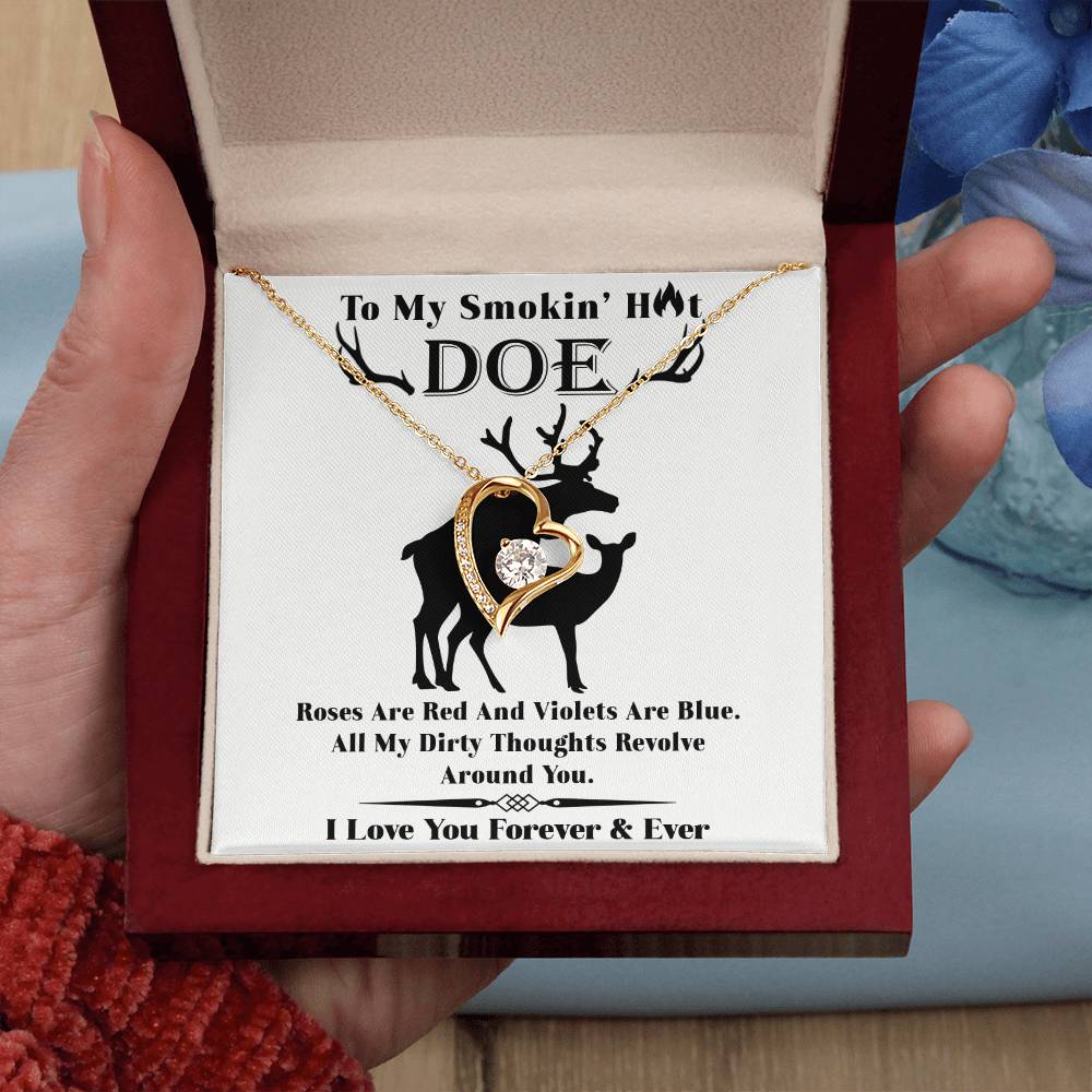 Wife - Roses Are Red Forever Love Necklace Forever Love Necklace