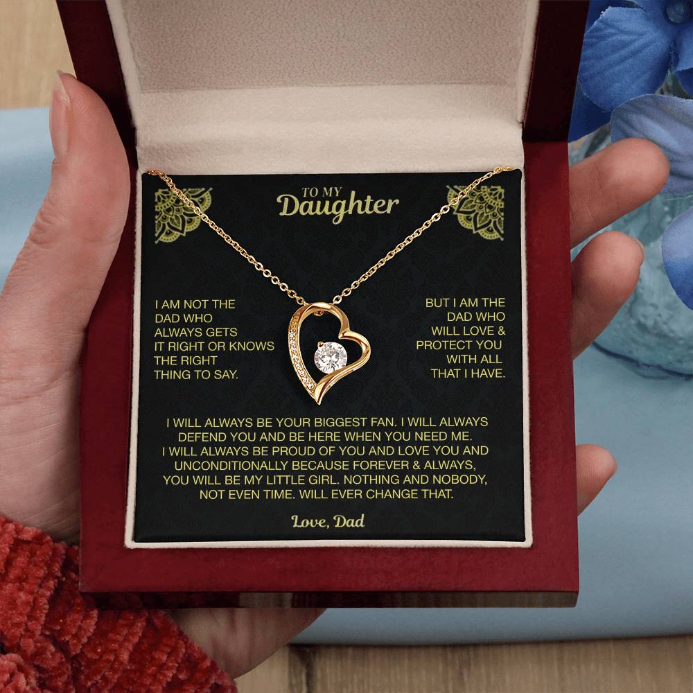 My Dearest Daughter Necklace Forever Love Necklace