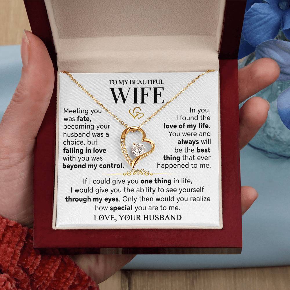 Husband To Wife Meeting You Was Fate Necklace Forever Love Necklace