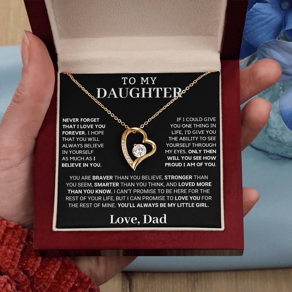 Gift For Daughter Only Then Will You See Forever Love Necklace