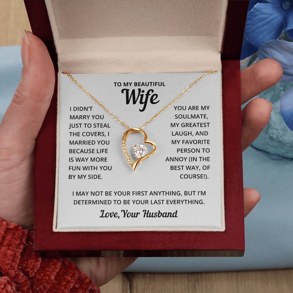 Heart Necklace - Fun With Wife Forever Love Necklace