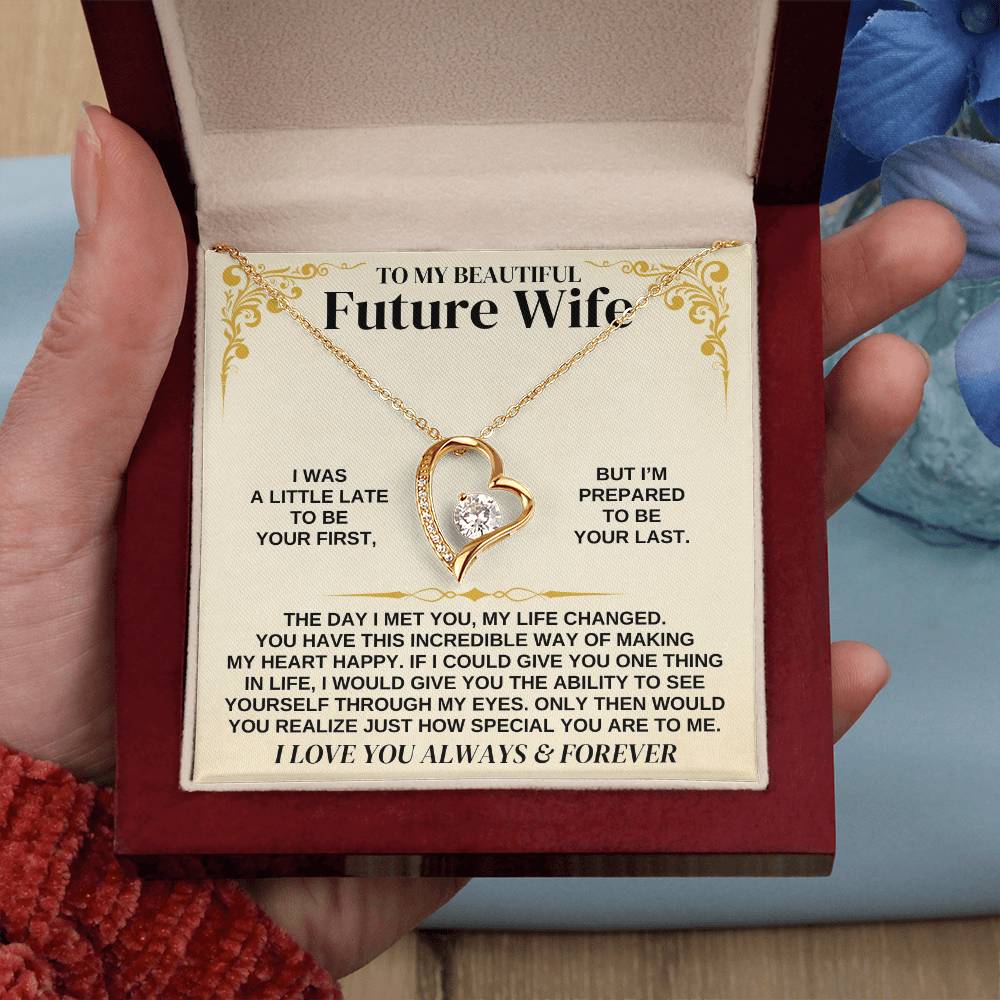To My Future Wife - Forever Love Necklace Gift Set - Forever Love Necklace