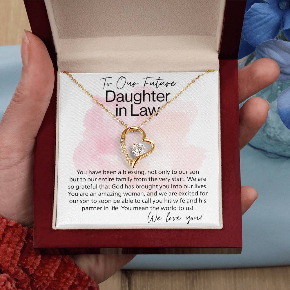 To Our Future Aughter In Law Forever Love Necklace