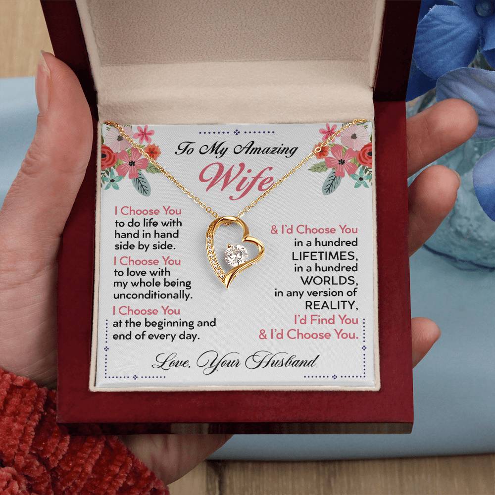 To My Wife I Choose You Forever Love Necklace Forever Love Necklace