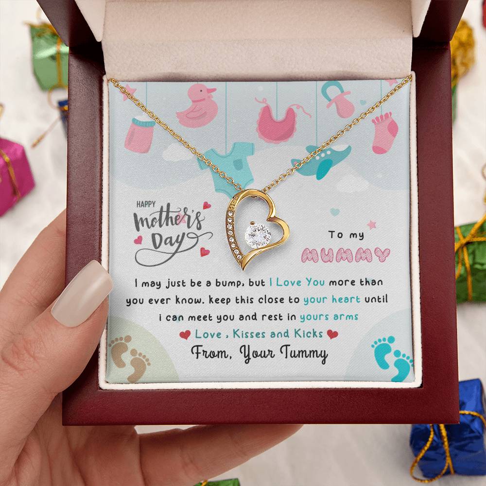 To My Pregnant Wife 1 Forever Love Necklace