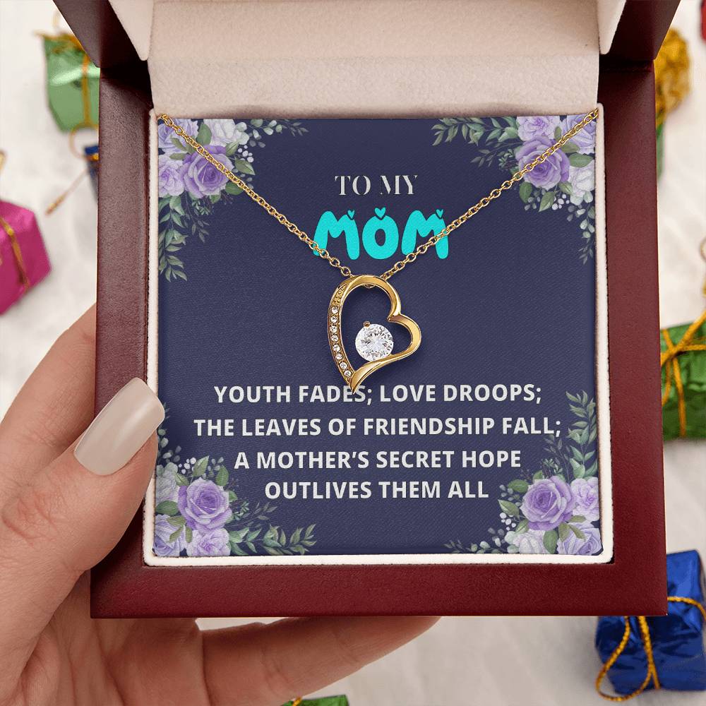 To My Mom Mother Necklace Gift For Mother Xmas Christmas Customize Gift To My Mom 6 1 Forever Love Necklace
