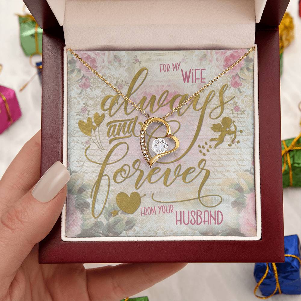 Always And Forever Forever Love Necklace To My Wife Forever Love Necklace