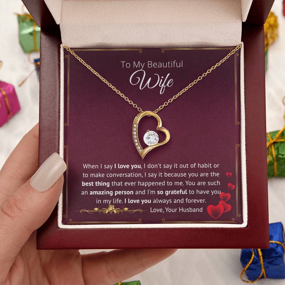 You Are The Best Thing That Ever Happened To Me - Forever Love Necklace Forever Love Necklace