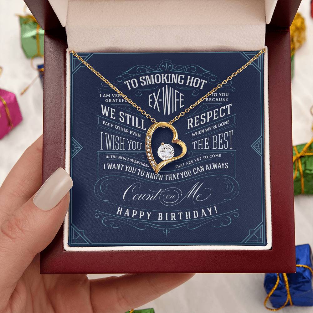 Ex Wife Birthday Gift Forever Love Necklace