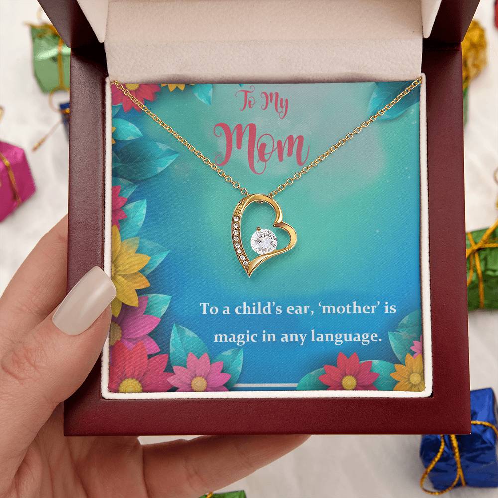 To My Mom My Magic 925 Sterling Silver Pendant 1 Forever Love Necklace