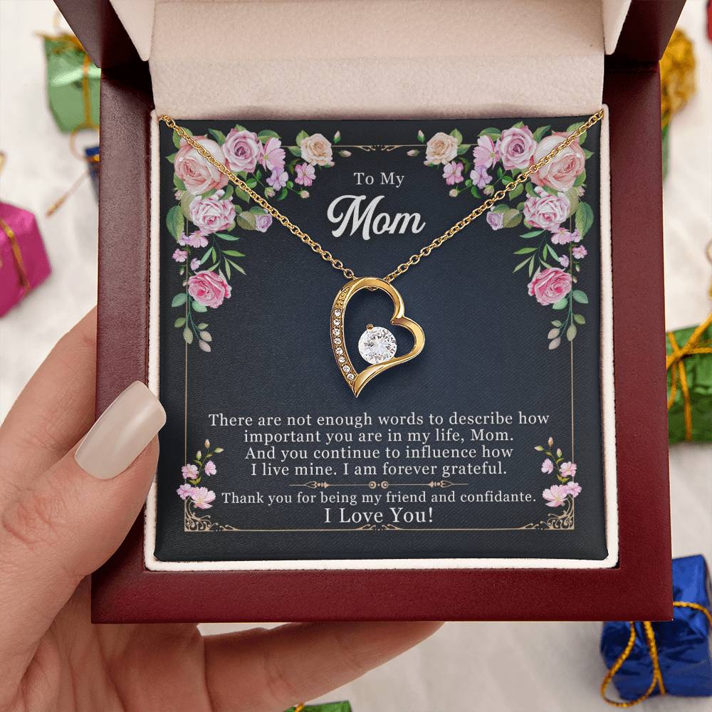 To My Mom - Forever Necklace - Influence How I Live Mine Forever Love Necklace