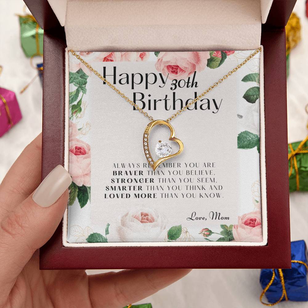 30th Birthday Gifts For Daughter Gift For Daughter From Mom Daughter Mother Necklace Daughter Gift From Mommy 1 Forever Love Necklace