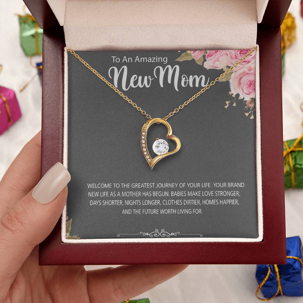 To New Mom Welcome To Motherhood 925 Sterling Silver Pendant 1 Forever Love Necklace