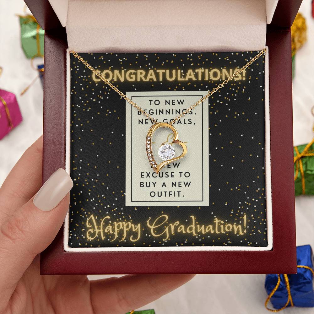 Congratulations I Am So Proud Of You Birthstone Necklace Graduation Gift Necklace Graduation Gift For Her College Graduation Forever Love Necklace