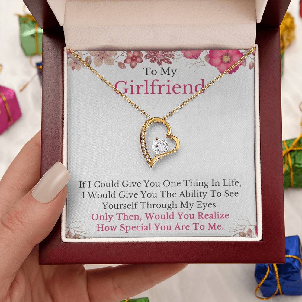 To My Girlfriend - Always Special In My Eyes Necklace Forever Love Necklace