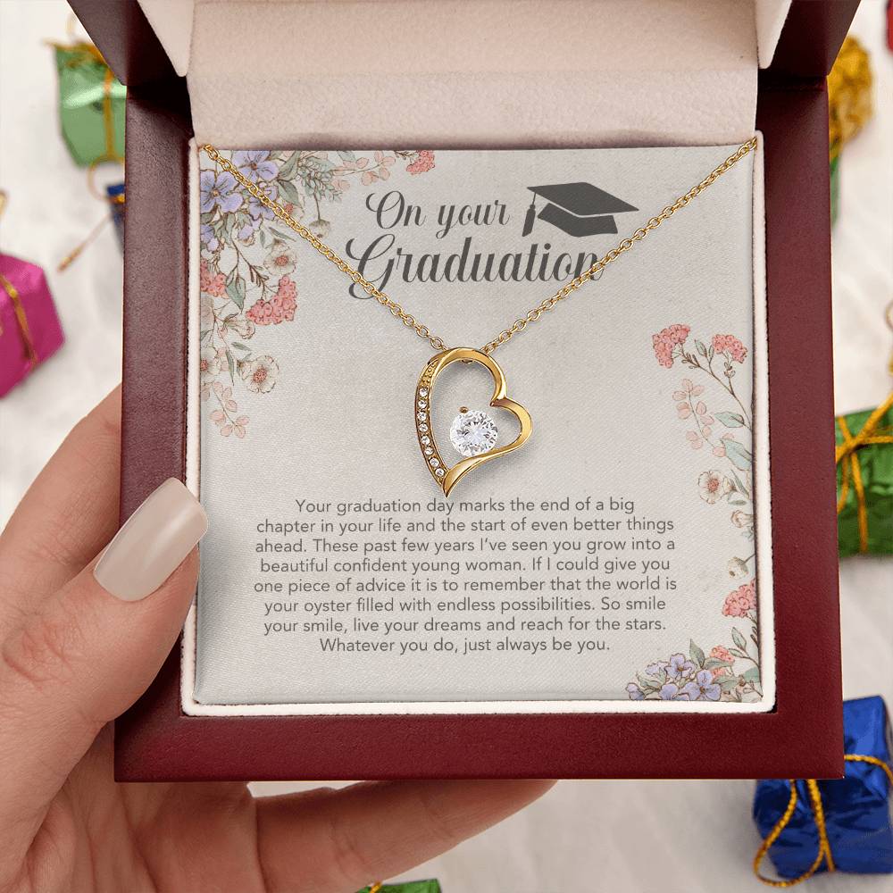 Graduation Gift For Daughter Class Of 2022 Necklace Class Of 2022 Necklace Jewelry Gift On Your Graduation Necklace Graduation Day Gift For Your Mom Forever Love Necklace