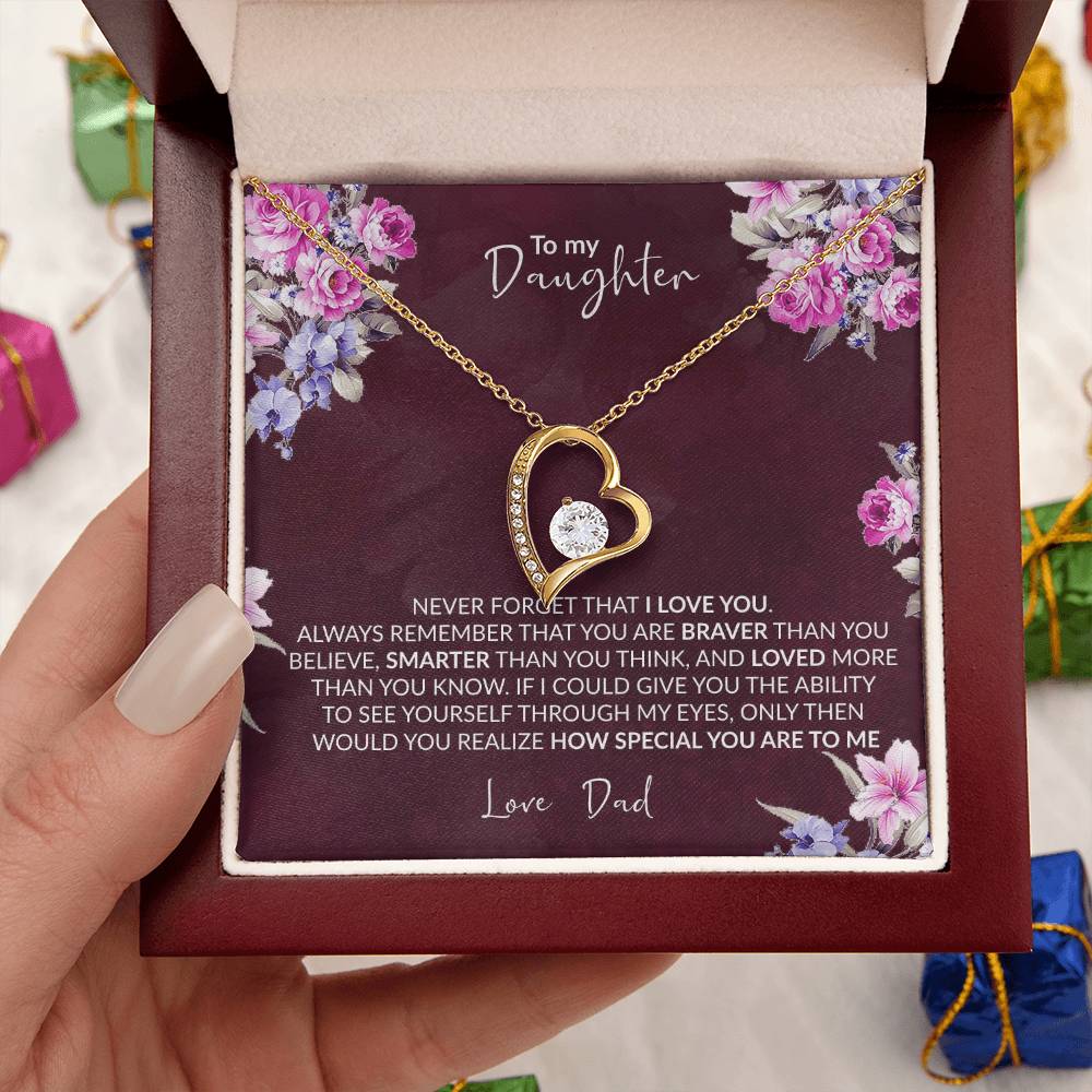 Gift For Daughter Infinity Necklace Jewelry Gift For Daughter Birthday Gift Graduation Gift Grown Up Daughter Christmas Forever Love Necklace