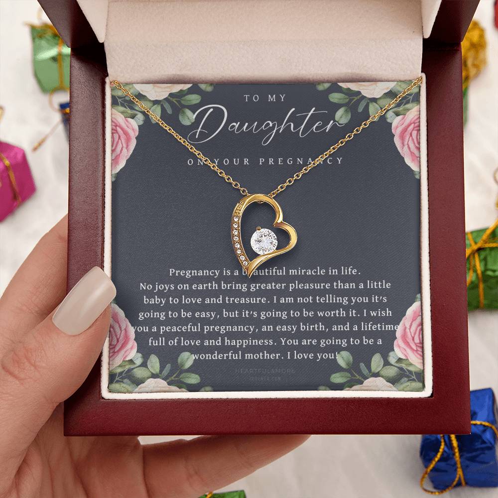 New Mom Expecting Mom Gift Expecting Mom Gift Pregnancy Gift For Daughter Mothers Day Gifts Anniversary Forever Love Necklace