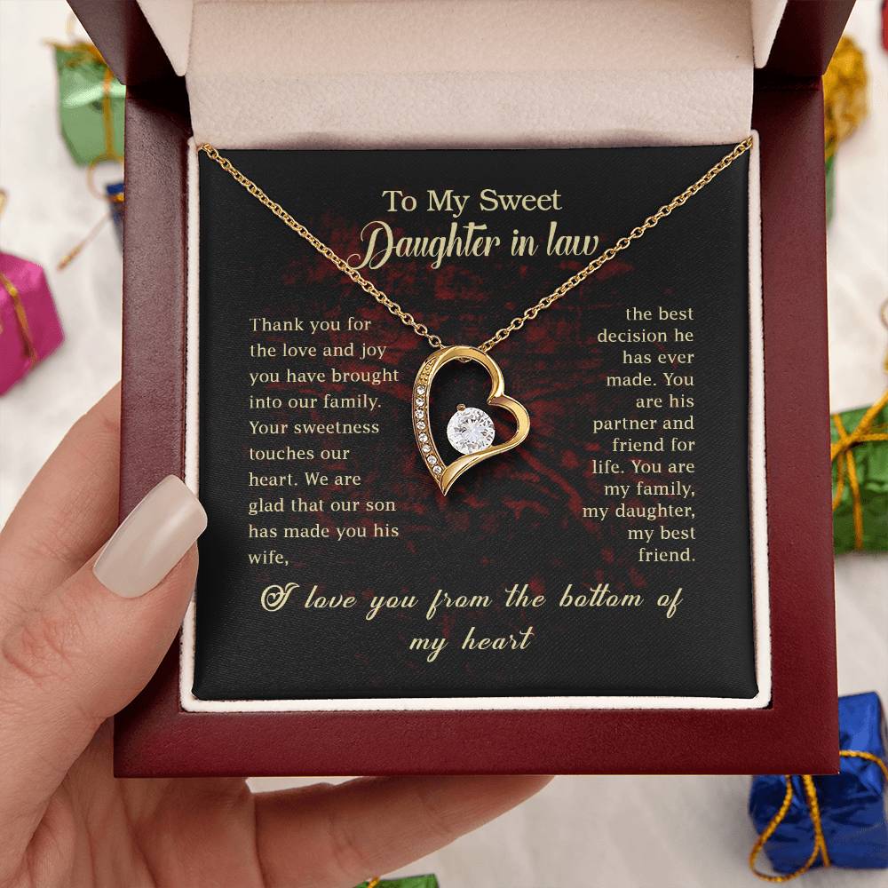 To My Daughter Beautiful Chapters Daughter Necklace Gift For Daughter Xmas Christmas Daughter Gift From Mom 3 1 Forever Love Necklace