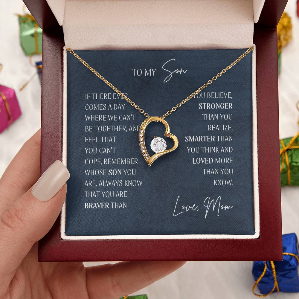 Shine Like A Jewel Forever Love Open Heart Pendant Necklace To My Beautiful Wife Forever Love Necklace