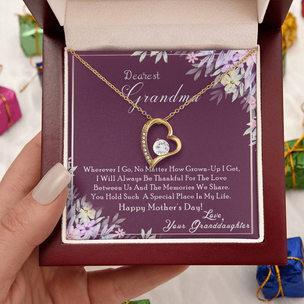To My Grandma Forever Love Necklace