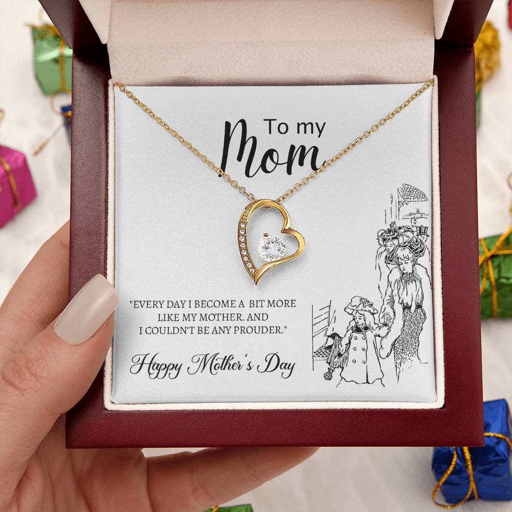 Mother Gift Mother's Day Gift Necklace Gift For Mother Mother Gift From Daughter Mother Gift From Son Mother Message Card To My Forever Love Necklace