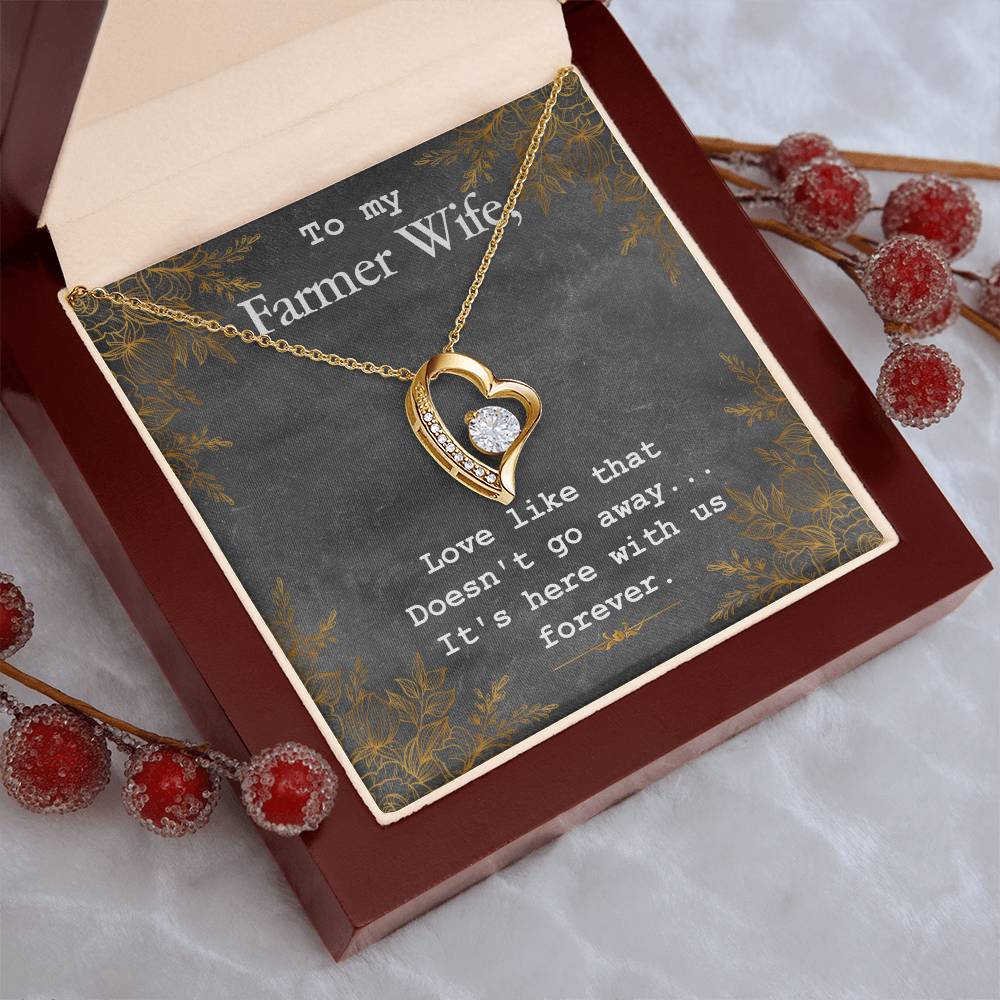 To My Farmer Wife Necklace Forever Love Necklace