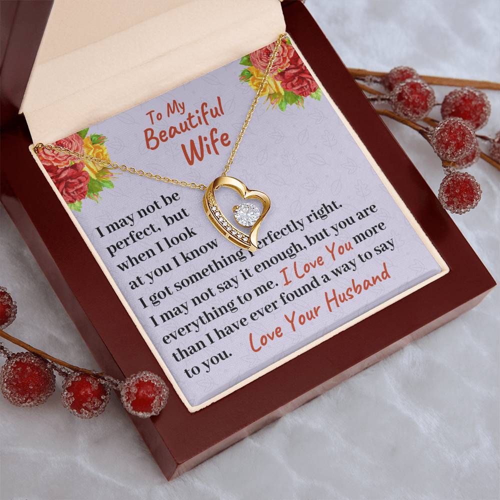 To My Beautiful Wife You Are Everything To Me Necklace 1