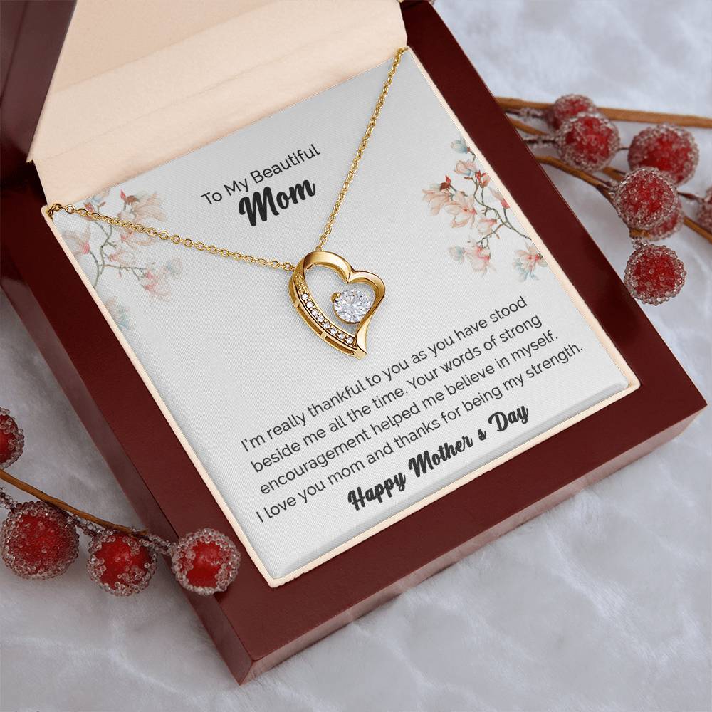 Mother's Day Gift For Mom Gift From Son Gift From Daughter 1 Forever Love Necklace