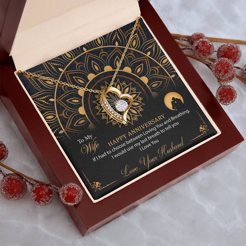 Anniversary Gifts For Wife Forever Love Necklace