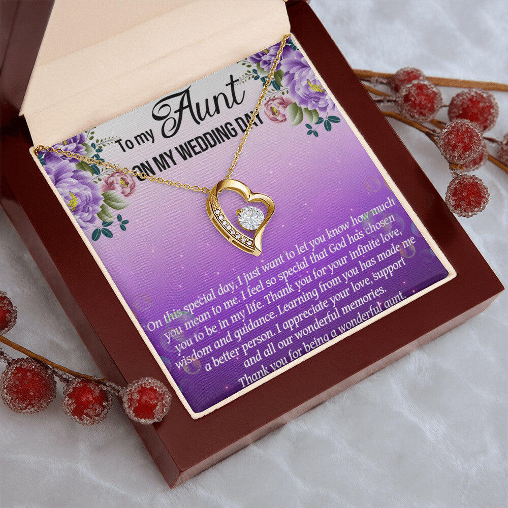 Aunt Of The Bride Gift Aunt Wedding Gift Aunt Of The Bride Forever Love Necklacewedding Gift For Aunt Aunt Necklace Gift Thank You Forever Love Necklace