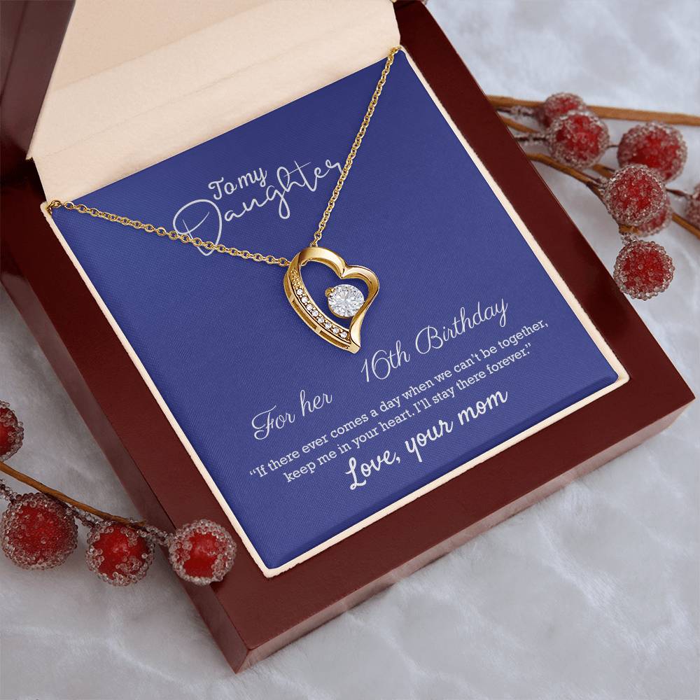 Gift For Daughter From Mom Daughter Mother Necklace Daughter Gift From Mommy To My Daughter Daughters Birthday Forever Love Necklace