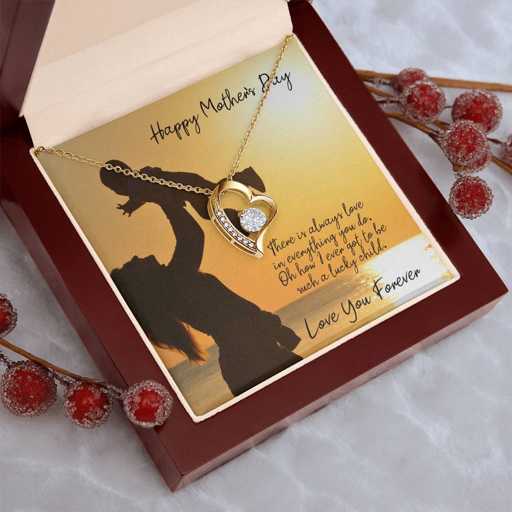 Meaningful Gift For Mom Mothers Day Gift For Mom Who Has Everything Necklace For Mom From Daughter Sentimental Gift For Mom Thanks Forever Love Necklace