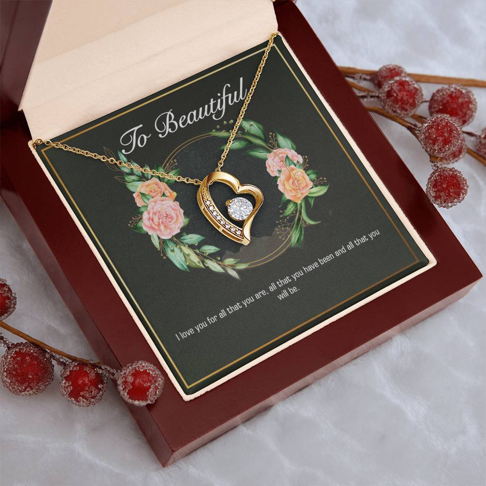 Girlfriend Heart Necklace Valentine Gifts For Girlfriend Necklace For Girlfriend Birthday Gift For Girlfriend Girlfriend Gift Romantic Forever Love Necklace