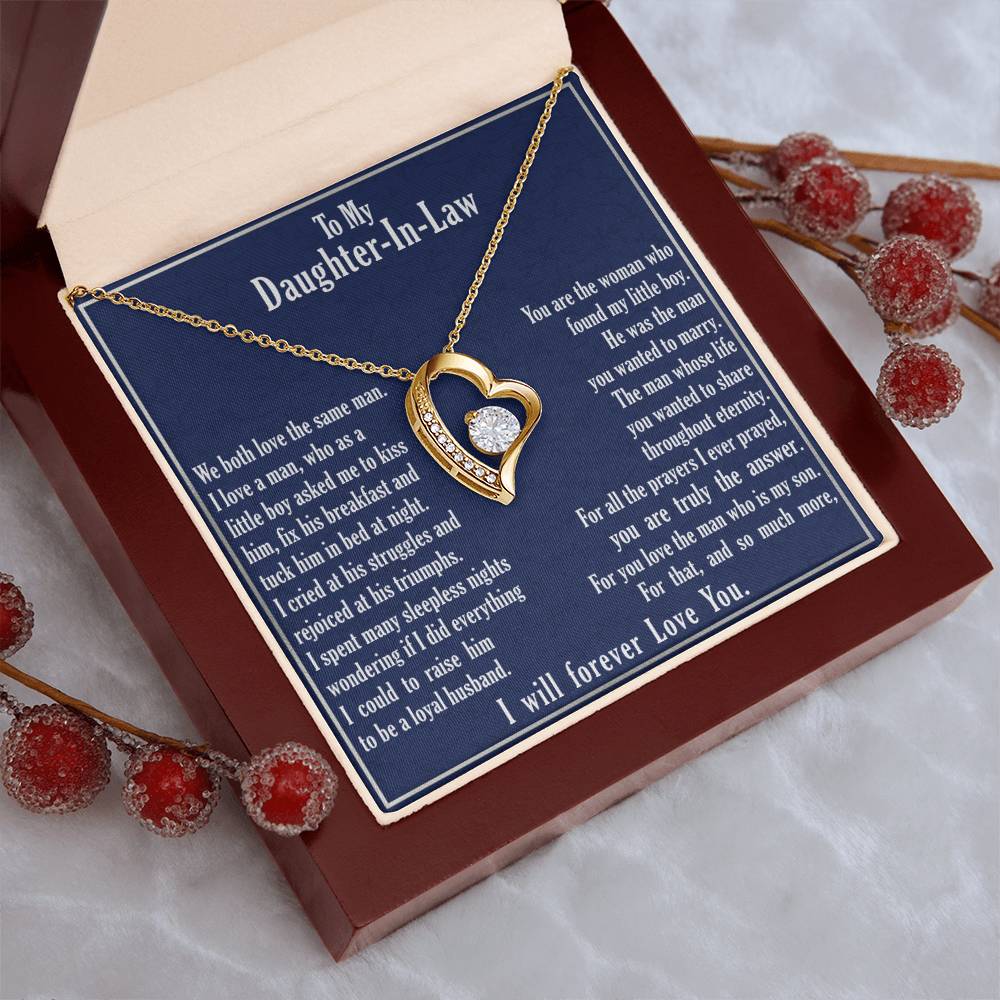 A Gift For Daughter In Law Forever Love Necklace - You Are Truly The Answer Forever Love Necklace