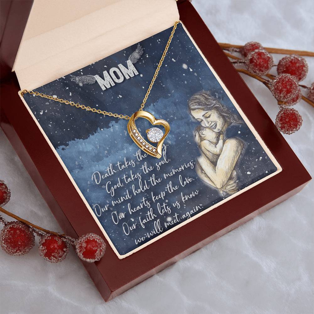 To My Mom Forever Love Necklace Mother Necklace Gift For Mother Xmas Christmas Customize Gift To My Mom 1 Forever Love Necklace