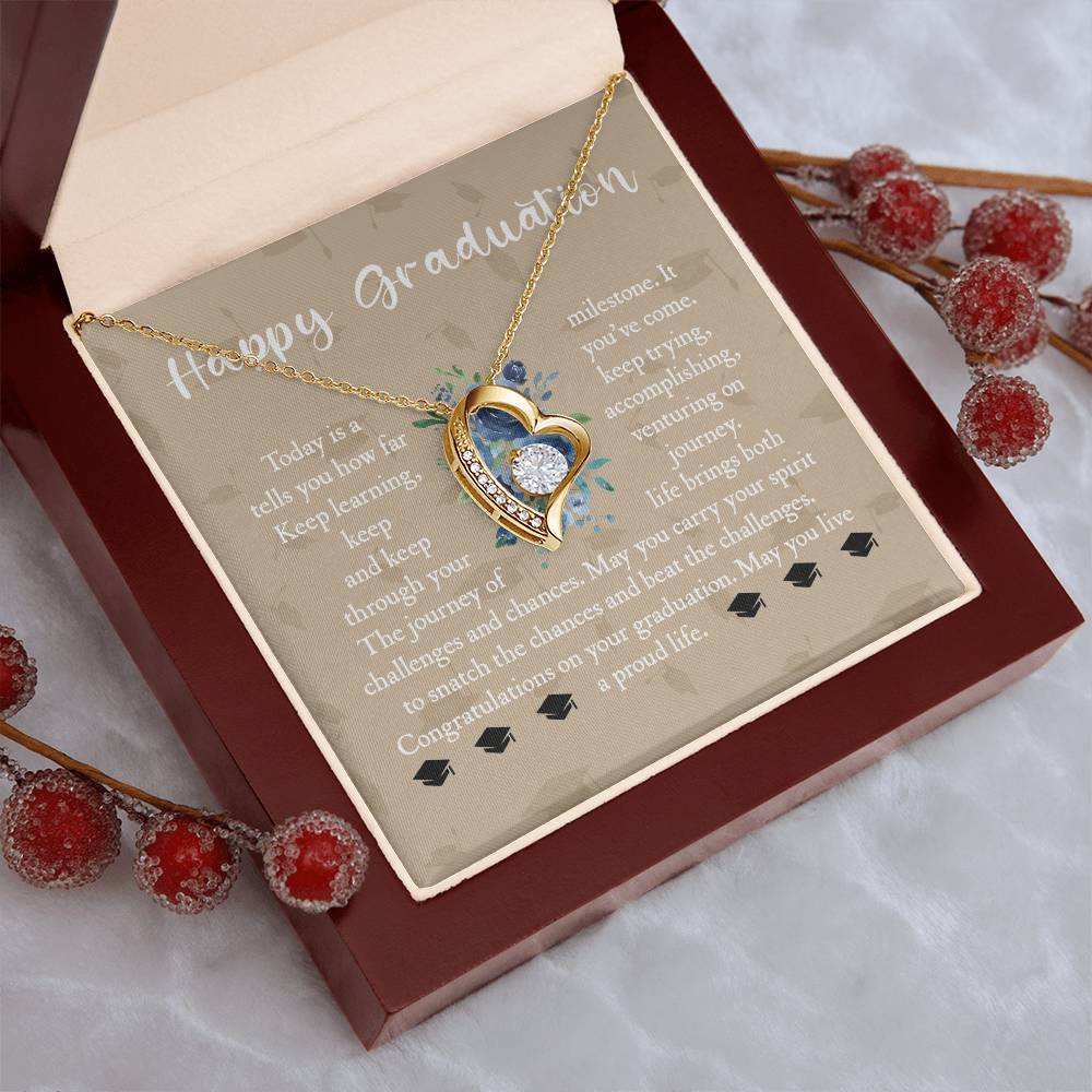 Graduation Gift For Daughter Graduation Gift For Daughter Graduation Necklace Senior Class Congratulations Graduate Gift Graduation Gift For Girl Forever Love Necklace