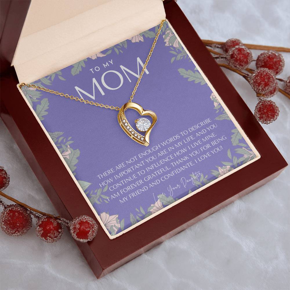 To My Mom Necklace Mom Gift Mother’s Day Gift Birthday Gift For Mom Gift From Daughter For Mom Necklace For Mom Gift For Forever Love Necklace