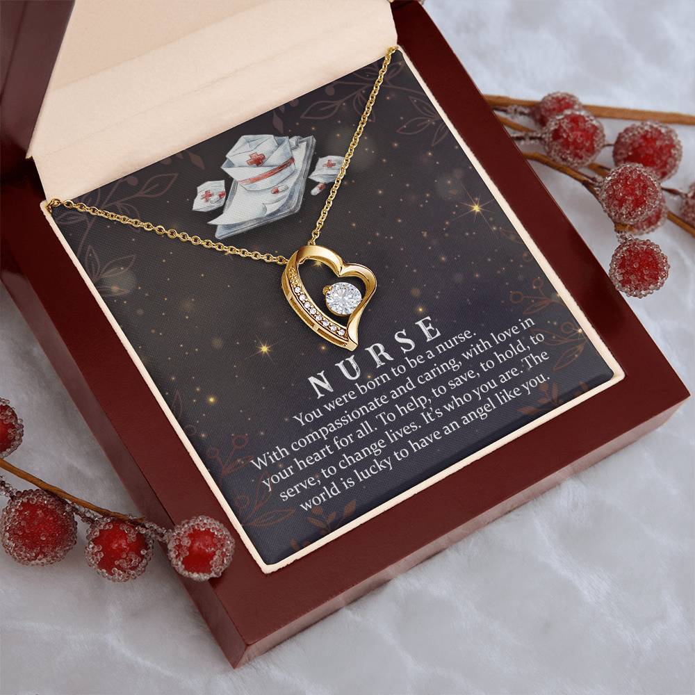 To My Nurse Stethoscope Necklace Nursing Necklace Nurse Graduation Gift For Nurse Nursing Student Gift For New Nurse Gift Ideas Forever Love Necklace