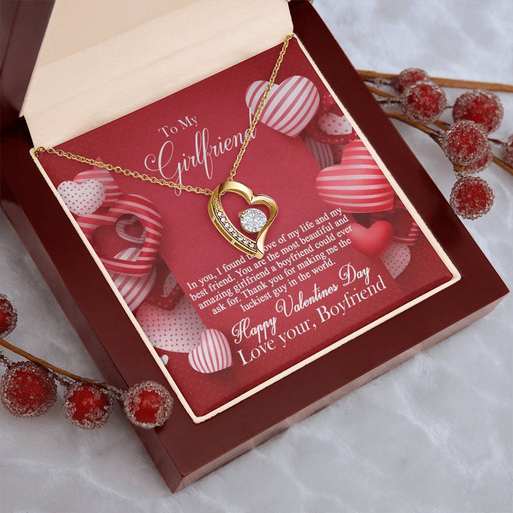 To My Girlfriend - Forever Love Necklace Forever Love Necklace