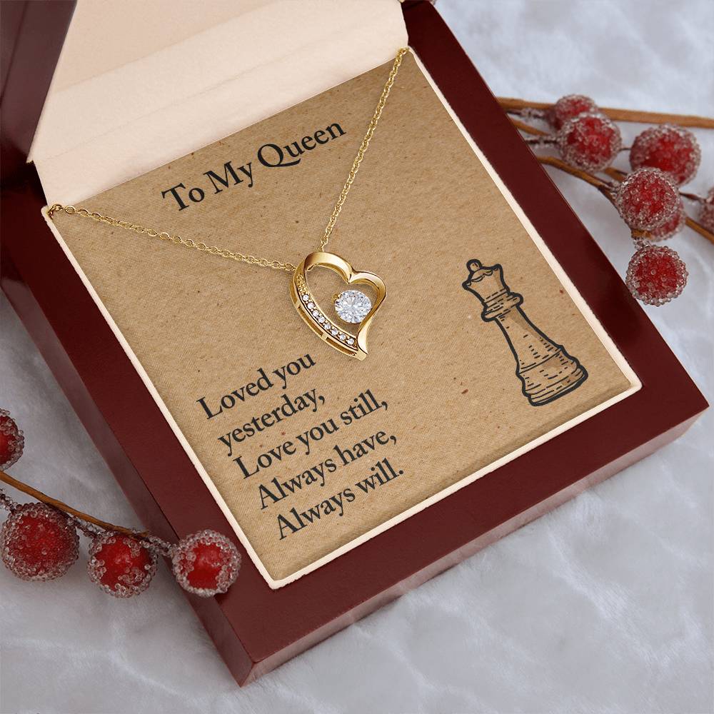 To My Queen ? Necklace - Customize Gift For Chess ? Lover ?? Forever Love Necklace