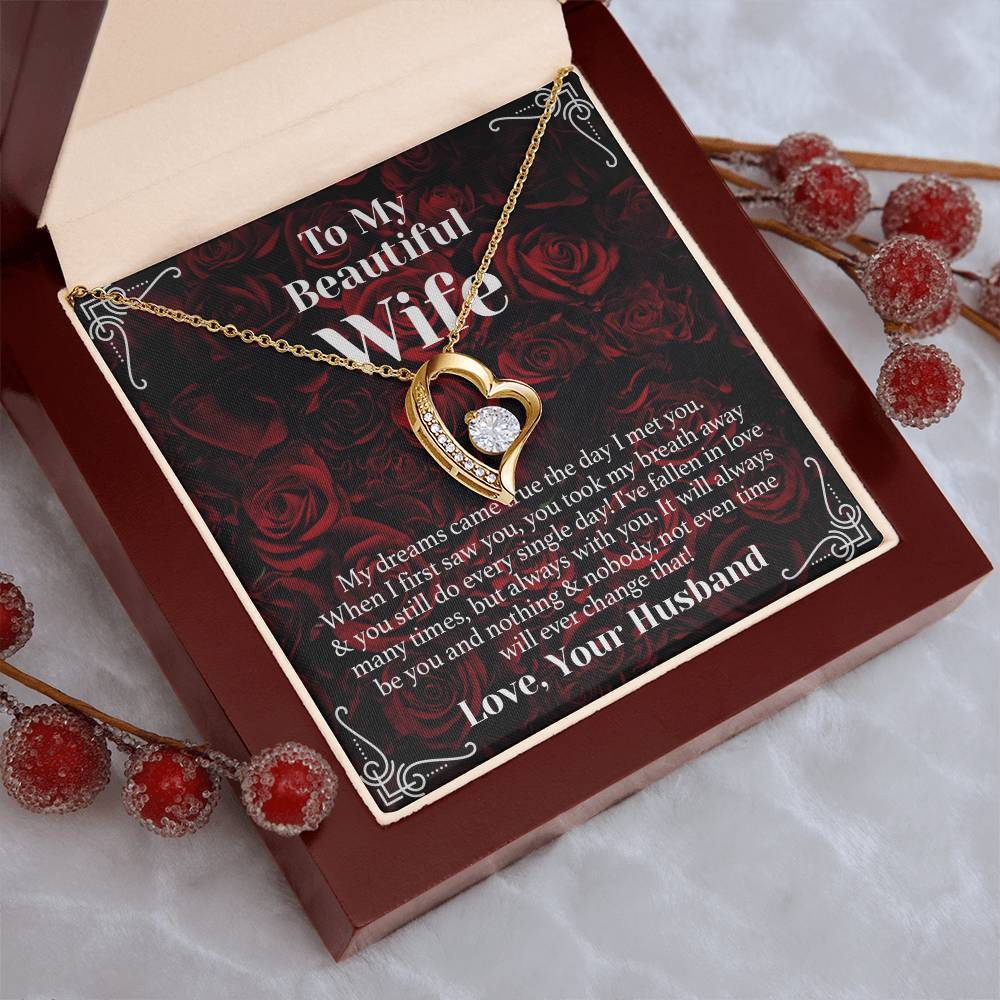 Wife Dream Come True Forever Love Necklace Forever Love Necklace